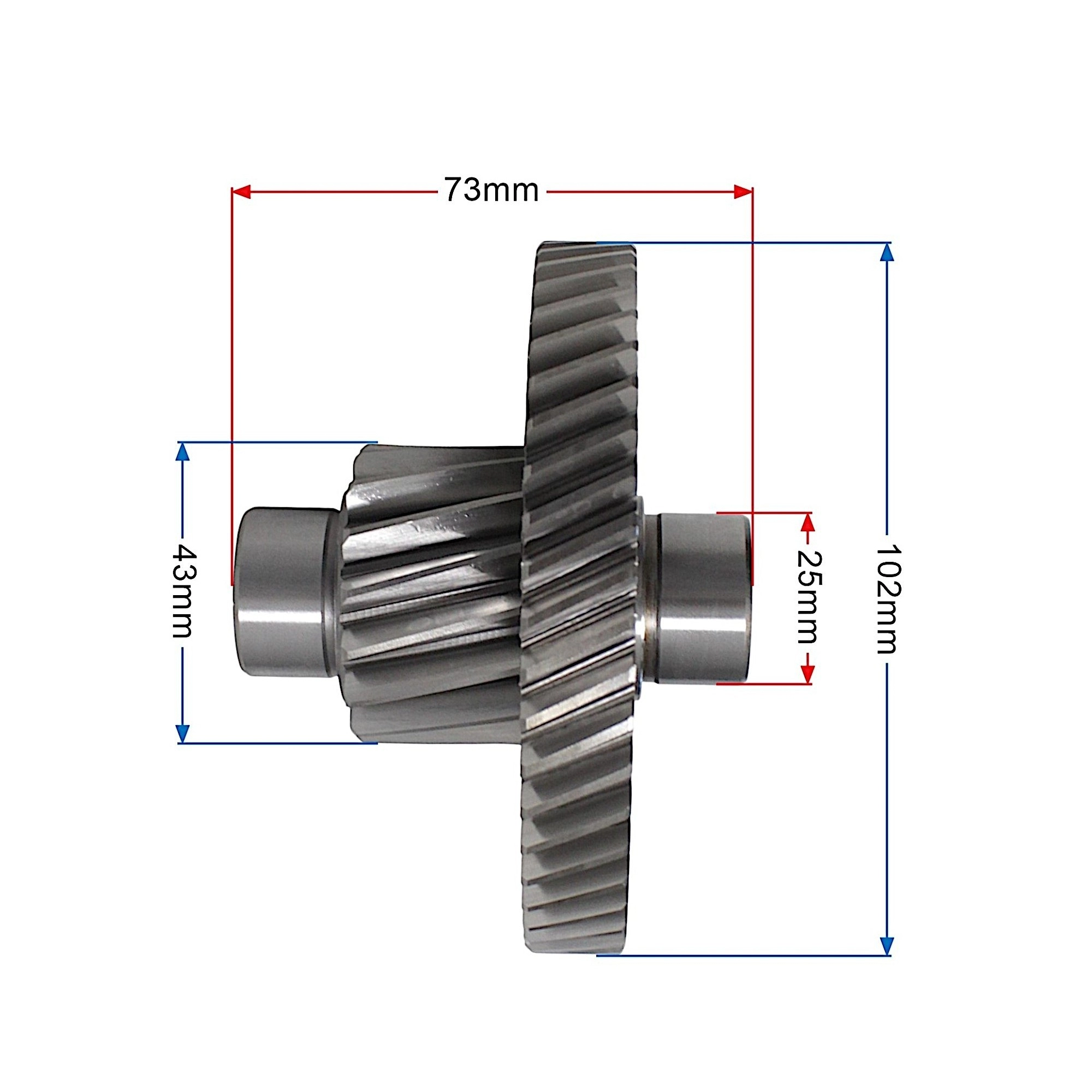 QJ MOTOR FORT 350 ARKA ŞANZIMAN DİŞLİSİ GÖBEKSİZ #RK 52602
